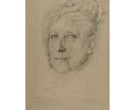 Kolitz, Louis: (1845 Tilsit Ostpreußen - Berlin 1914). Portrait. Bleistiftzeichnung, August 1907, ca. 32 x 24 cm. Sign, dat. 