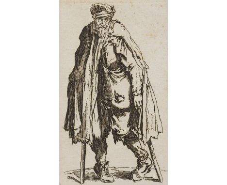 Callot, Jacques: (1592 Nancy 1635) Kopien nach. 5 Blatt mit Bettlern u. 2 Blatt aus Noblesse de la Lorraine. Radierungen. Kl.