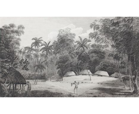 Ozeanien.: 5 Kupferstiche nach J.Webber aus: J. Cook Voyage to the Pacific Ocean, 1784. Blgr. je ca. 50 x 36 cm. - Tls. fleck