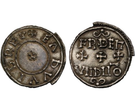 The Only Known Example of This Unique Reverse Type and Moneyer Under EadwigKings of all England, Eadwig (955-959), silver Pen