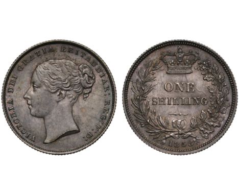 Very Rare First A of GRATIA Unbarred Silver Shilling Dated 1858† Victoria (1837-1901), silver Shilling, 1858, second A in leg