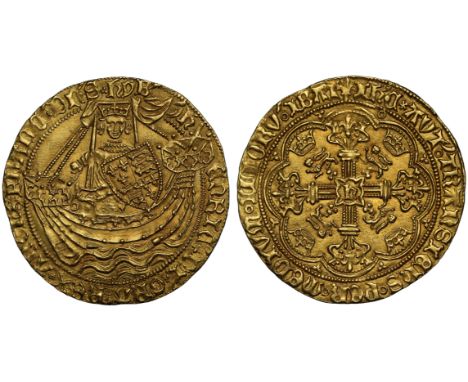 Henry VI, first reign (1422-61), gold Noble of Six Shillings and Eight Pence, Tower Mint London, Annulet Issue (c.1422-30), K