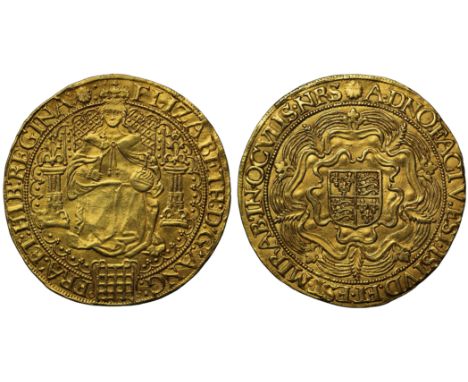 Attractively Toned Fine Gold Sovereign of Queen Elizabeth IElizabeth I (1558-1603), fine gold Sovereign of Thirty Shillings, 