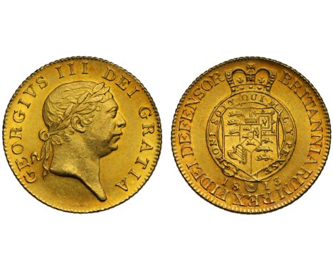 George III (1760-1820), gold “Military” Guinea, 1813, sixth laureate head right, legend surrounding, GEORGIVS III DEI GRATIA,