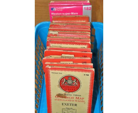A group of Ordnance Survey maps (23) mostly one-inch editions 