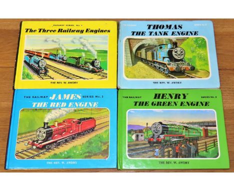 A collection of four Railway Series books, all signed by Rev. W Awdry (1911-1997), published by Kaye & Ward LtdSeries 1 The T