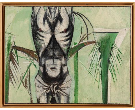 Graham Vivian Sutherland (Londra 1903 - Mentone 1980), “Study for ‘Crucifixion’”, 1946. Olio su tela, H cm 78x100  Opera acco