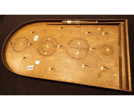 Corinthian bagatelle game with balls