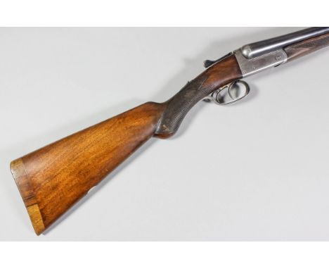 A 16 bore side by side box lock shotgun by E. M. Reilly, Serial No. 140451, 29.5ins blued steel barrels, top rib engraved "E.