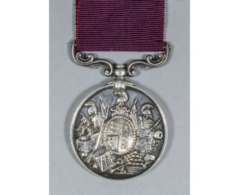 A Victoria Army Long Service Good Conduct Medal, 2nd type, to "Sergeant J. Horn, 97th Foot"