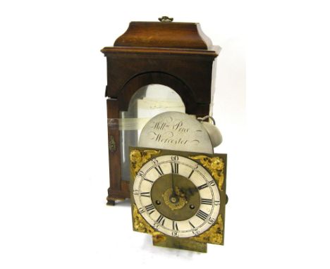 English mahogany single fusee verge bracket clock in need of restoration, the 6.25" rounded arched dial signed William Price,