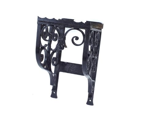 Wrought iron lantern clock bracket