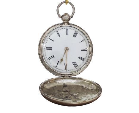 English duplex hunter pocket watch, signed Wm Stephenson, London (1790-1818), no. 13696, the fusee movement with compensation