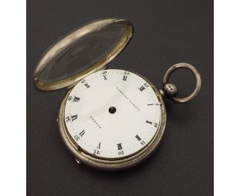 Eardley Norton verge repeating pocket watch in need of attention, the fusee movement signed Eardley Norton, London, no. 1554,