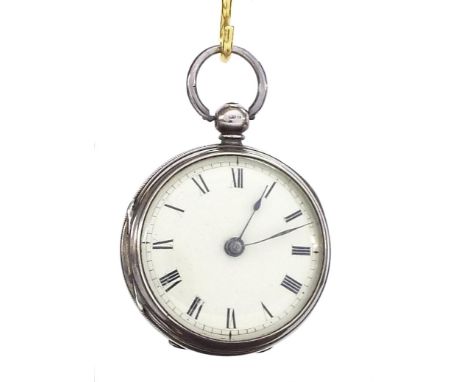 Irish silver fusee lever pocket watch, London 1834, the movement with good Massey II type escapement signed Stewart &amp; Son