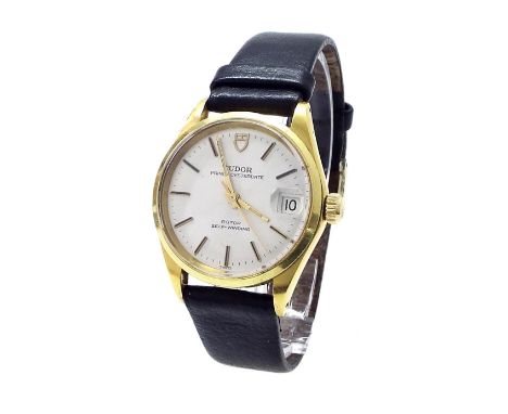 Tudor Prince Oyster Date Rotor Self-Winding gold plated and stainless steel gentleman's wristwatch, ref. 9090/1, no. 862054, 