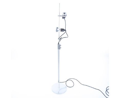 PETER NELSON for ARCHITECTURAL LIGHTING Ltd, 1960s' British designed aluminium floor lamp, height 138cm 