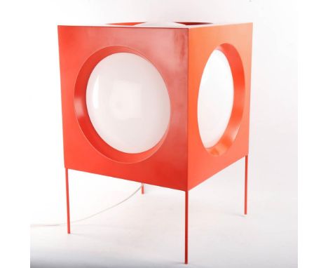 BAG TURGI, Switzerland, Cube floor lamp, 1960/70s',  in orange, height 60cmGood condition, some marks consistent with age and