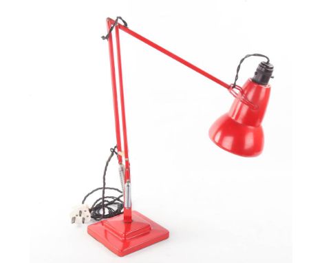 HERBERT TERRY AND SONS, a mid 20th century Anglepoise lamp with stepped base, overall height 90cm 