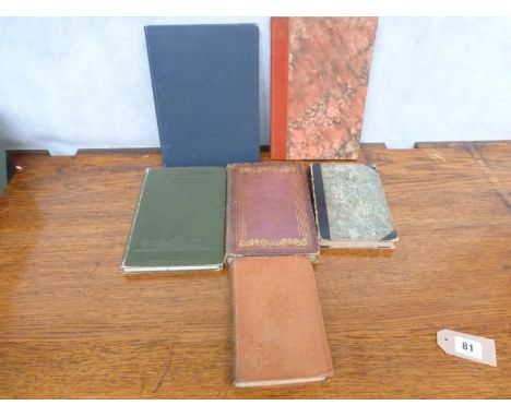 BOWDLER MRS H. M. &nbsp;Pen Tamar or The History of An Old Maid. 4 aquatint plates as called for. Qtr. dark calf, rubbing &am