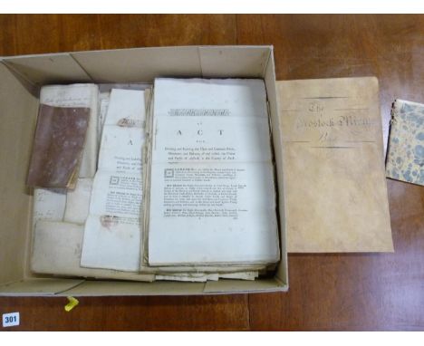 Documents &amp; Ephemera - Adstock - Buckinghamshire. &nbsp;1797. The archive of the commissioners for the Adstock Inclosure 
