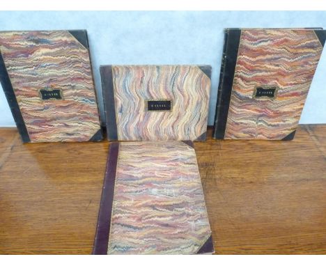 BORGHI LUIGI.&nbsp;&nbsp;Six Divertimentos for Two Violins (one for each violin &amp; each vol. bound with other music). Quar