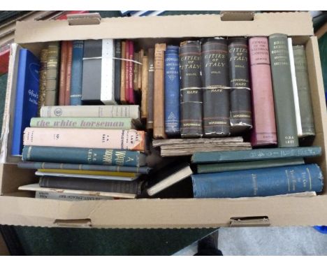 LESLIE R. C. &nbsp;A Waterbiography. Illus. Orig. blue cloth gilt. 1894; also a carton of unrelated vols. 