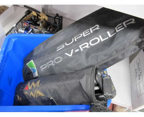Pole Rollers, Preston Innovations Super Pro V-Roller and a Team Daiwa Roller.