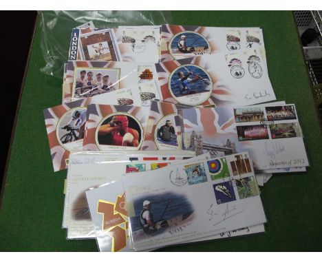 Olympics - First Day Covers, including signed issues (unverified) of Steve Redgrave, Rebecca Adlington, Nicole Cooke, Lynn Da