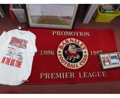 Barnsley F.C Oakwell Remembered, Ltd Edition Colour Print of 500, by Suzanne Myers, signed by Artist and approximately twenty