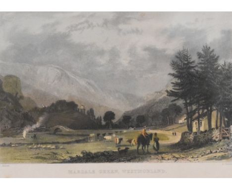 Hugh Paton (20th Century), etching, A study of a triple arched stone bridge, signed to the margin, framed, mounted, unglazed,