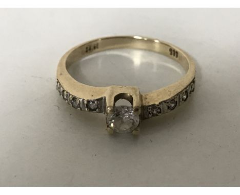 A lady's 14ct gold dress ring 