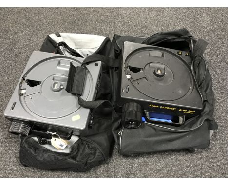 Two holdall's of Kodak slide projector carousels 