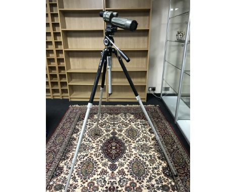 A German Cullmann spotting scope on tripod
