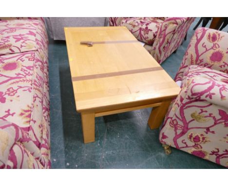 Modern oak coffee table 