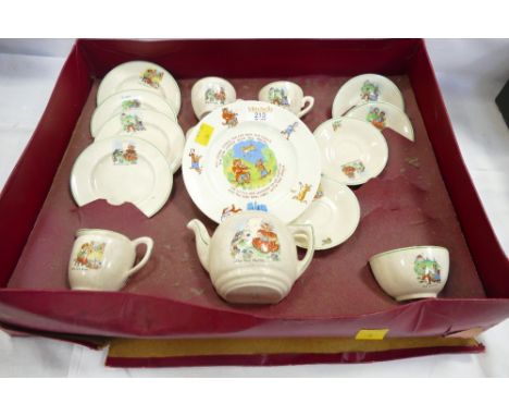 Vintage child's nursery rhyme boxed tea set 