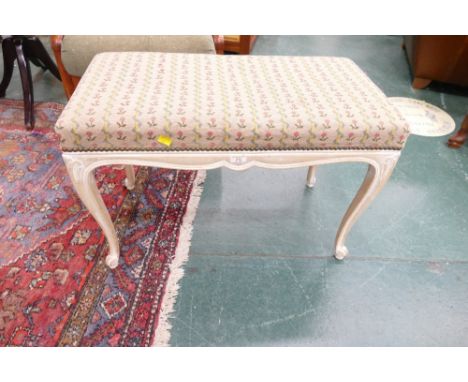 Upcycled tapestry topped window/piano seat  