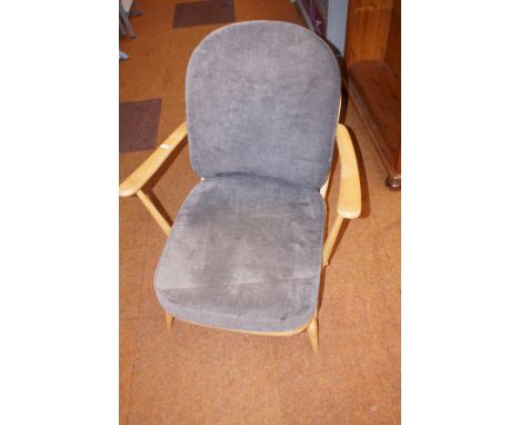 Blond Ercol low chair