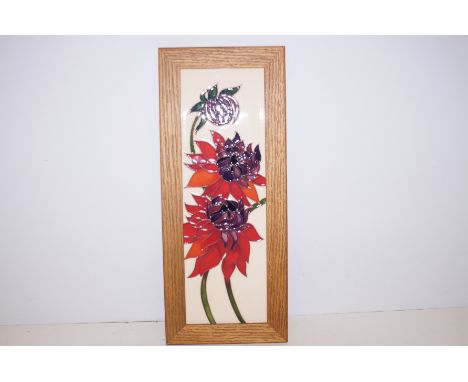 Moorcroft ruby red plaque 