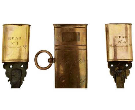 to include twelve 18th Century scabbard throats engraved with the maker's details READ 4 PARLIAMENT STREET, a fine white meta