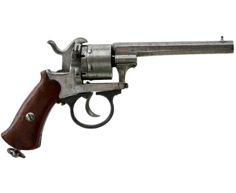 5inch sighted octagonal barrel, plain cylinder and frame. Loading gate and ejector rod lacking, action AF.