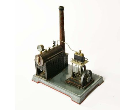   Doll ?, Schiffsdampfmaschine, Germany VK, 28x20 cm, guter Zustand        Doll ?, Marine Steam Engine, Germany pw, good cond