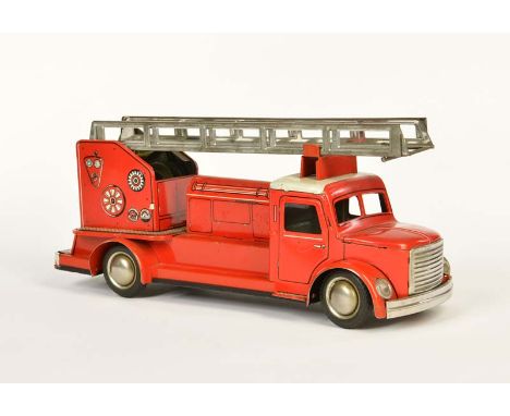   Günthermann, Feuerwehr, W.-Germany, 29 cm, Blech, Funktion nicht geprüft, min. LM, sonst sehr guter Zustand        Güntherm