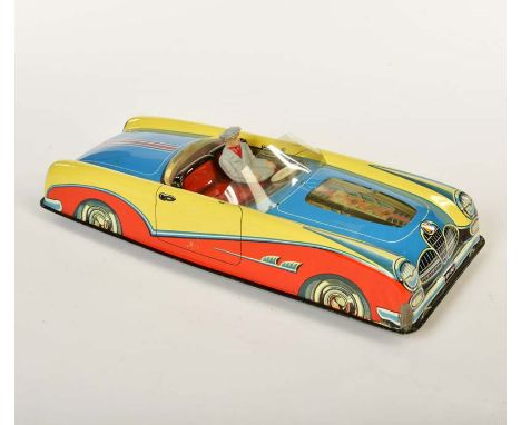  Niedermeier, Cabriolet, W.-Germany, 32 cm, Blech, Friktion ok, min. LM, mit sichtbarem Motor, Z 1-2        Niedermeier, Con