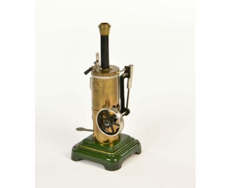  Märklin, Stehende Dampfmaschine, Germany VK, 25 cm, Blech, schöner Originalzustand, Z 1-        Märklin Standing Steam Engi