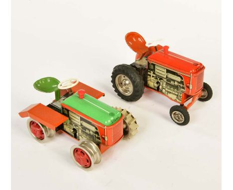   Steyr, 2x Traktor, W.-Germany, 13 cm, Blech, UW ok, 1 Kette + Schutzblech fehlen, sonst sehr guter Zustand        Steyr, 2x
