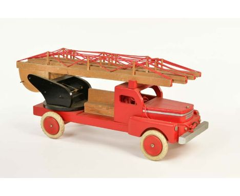   Brio, Große Holzfeuerwehr, 63 cm, min. LM, Z 2        Brio, Big Wooden Fire Engine,, min. paint d., C 2      