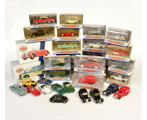   Dinky Toys, 34 Modellautos, 1:43, Druckguss, 22x Okt, Z 1/1-        Dinky Toys, 34 Model Cars, diecast, 1:43, 22x box, C 1/