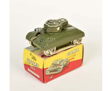   Gama, Panzer 964, W.-Germany, 16 cm, Blech, UW ok, Okt Z 1, Z 1        Gama, Tank 964, W.-Germany, tin, cw ok, box C 1, C 1