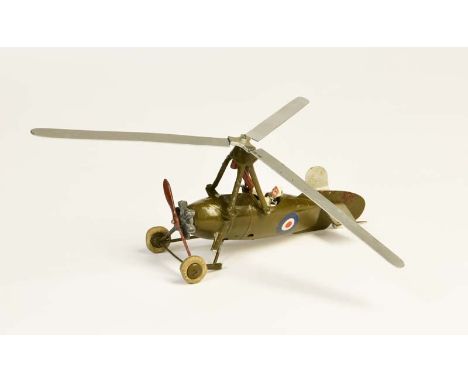   Britains, Army Autogyro 1431, England, Druckguss, ca. 1936, beschädigt        Britains, Army Autogyro 1431, England, diecas